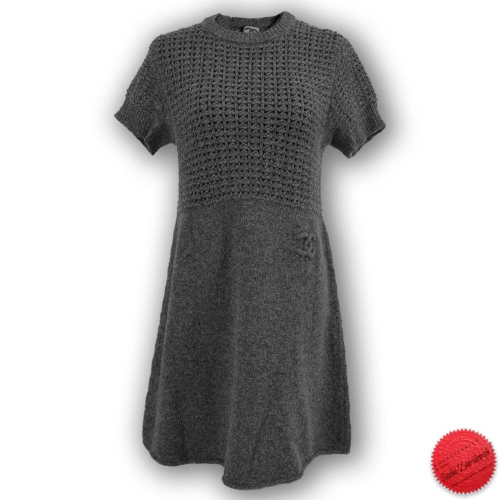 CHANEL 2008 Sports logo patch woven dress #40